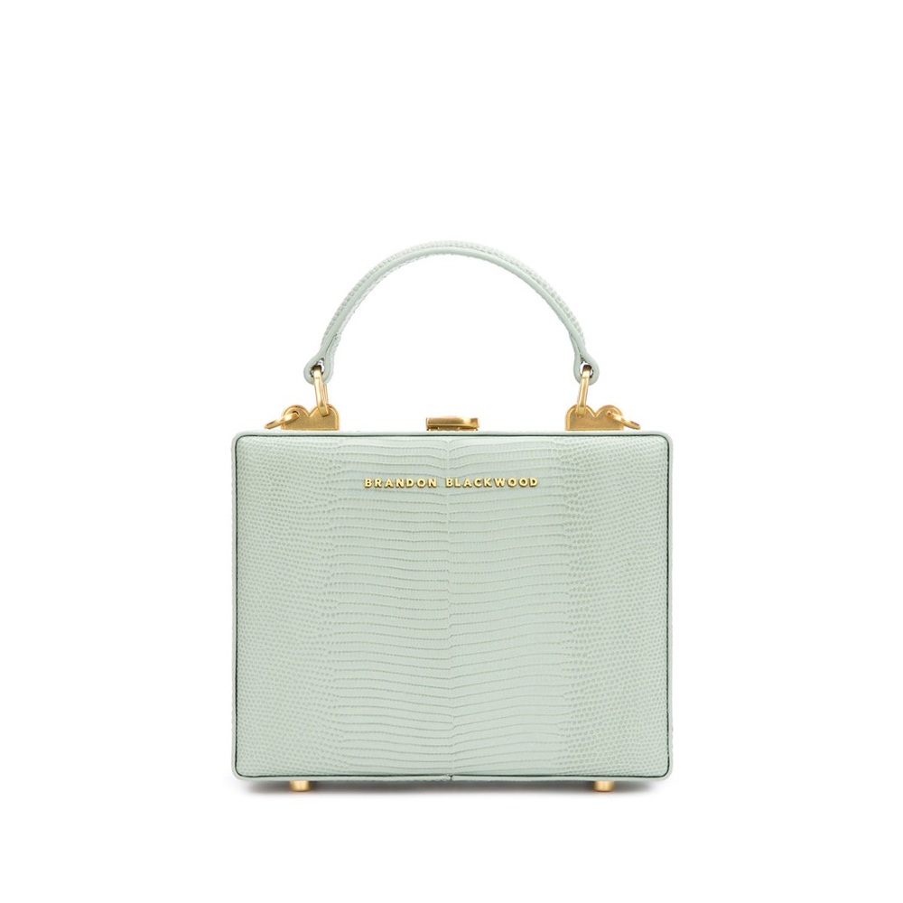 Brandon Blackwood Green Embossed Leather Trunk